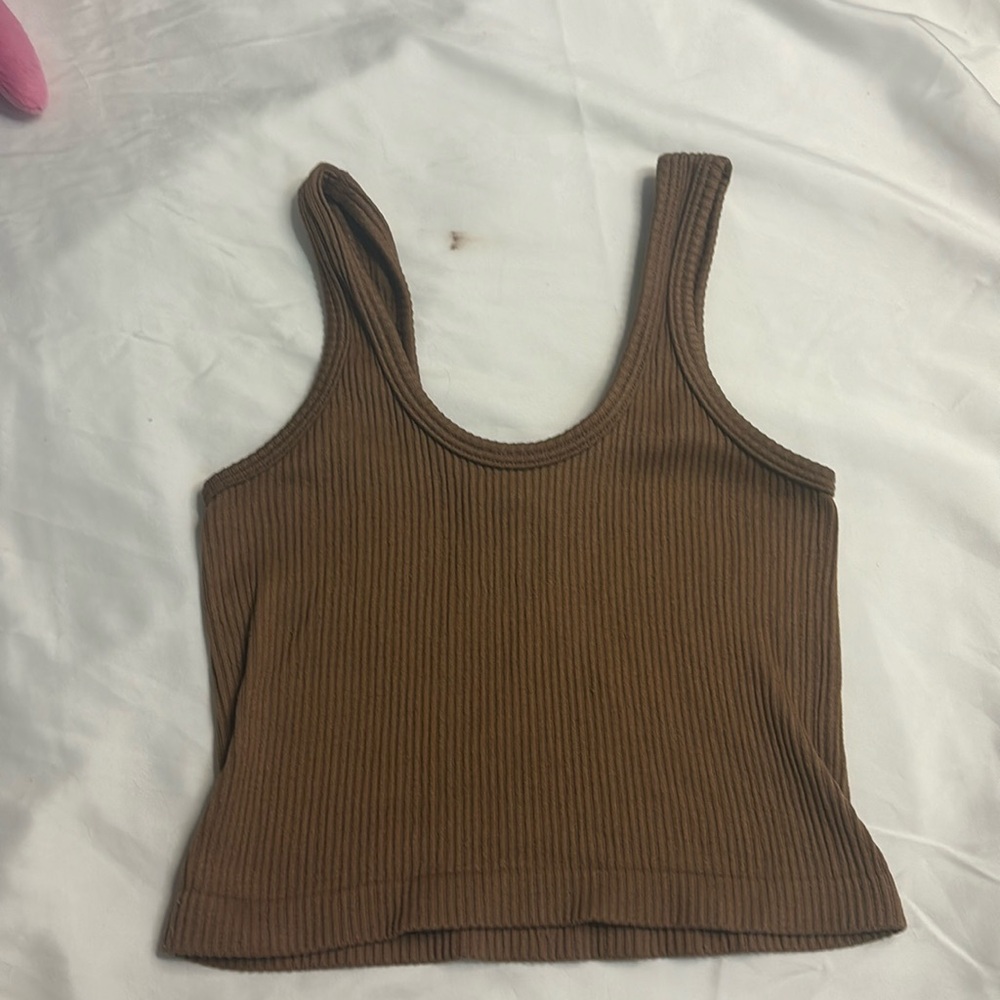 Brown tank cotton on